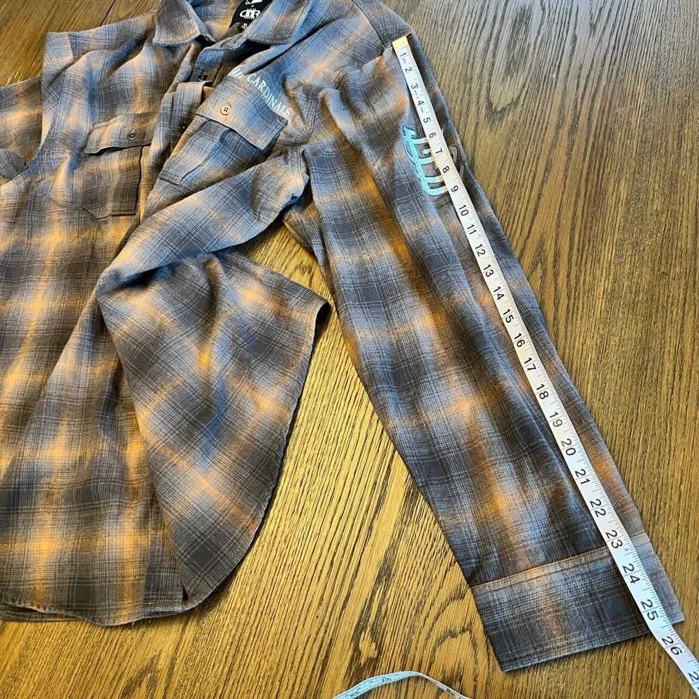 Darius Rucker St. Louis Cardinals Flannel Cotton Blend Plaid Sportswear XL